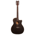 Schecter Deluxe Acoustic Guitar, Satin See Thru Black