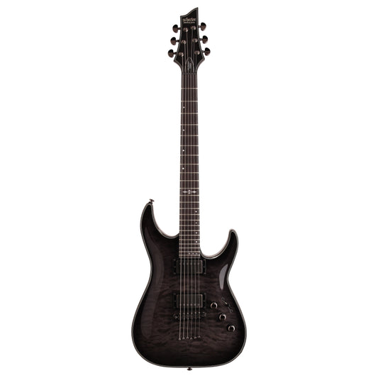 Schecter Hellraiser Hybrid C-1 Electric Guitar, Transparent Black Burst