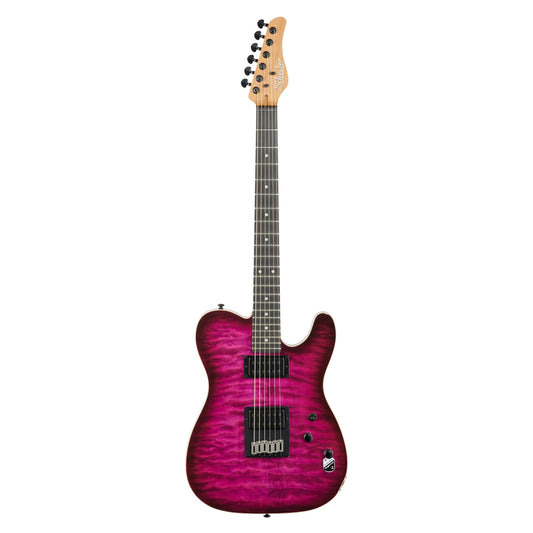 Schecter PT Pro Electric Guitar, Transparent Purple Burst