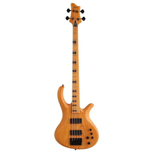 Schecter Session Riot 4 Electric Bass, Aged Natural Satin