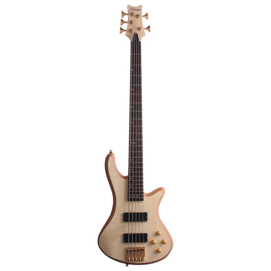 Schecter Stiletto Custom 5-String Electric Bass, Natural