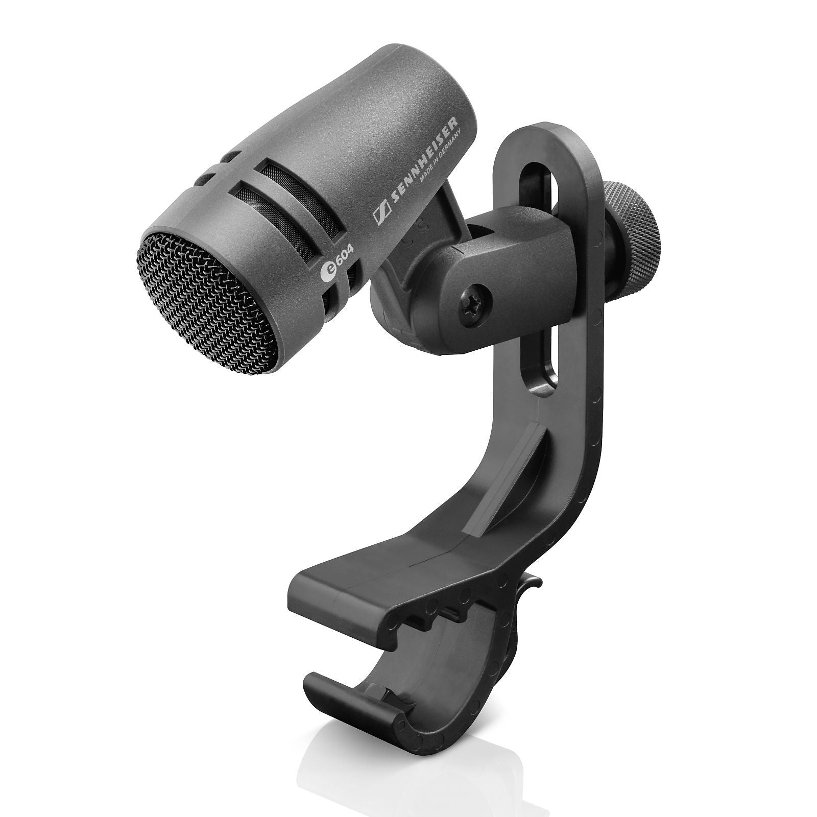Sennheiser e604 Evolution Dynamic Cardioid Rack Tom and Snare Microphone, Single Microphone