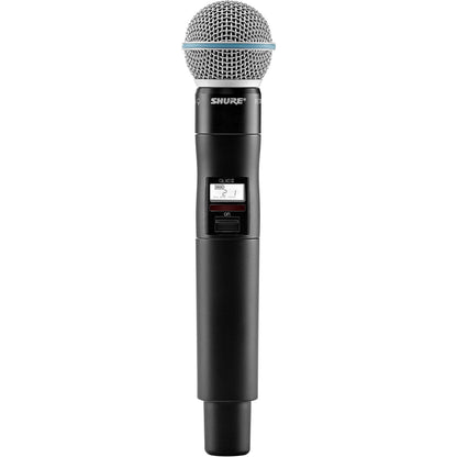 Shure QLXD24/B58 Wireless System with Beta 58A Handheld Microphone Transmitter, Band H50 (534 - 598 MHz)