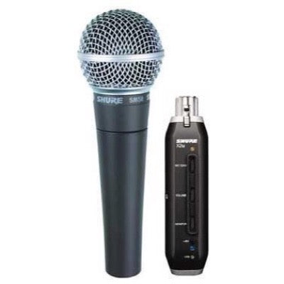 Shure SM58 Dynamic Handheld Microphone, SM58-X2U, with X2U USB Adapter