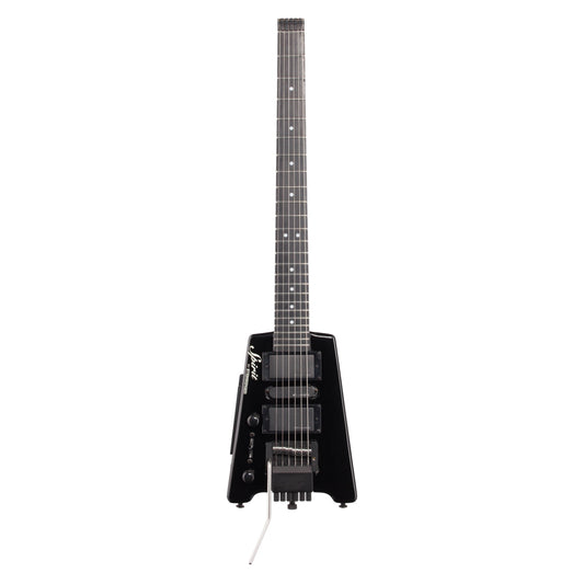 Steinberger Spirit GT PRO Deluxe Electric Guitar, Left-Handed (with Gig Bag), Black
