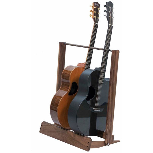 String Swing CC34 Side-Loading Inline Guitar Rack, Black Walnut