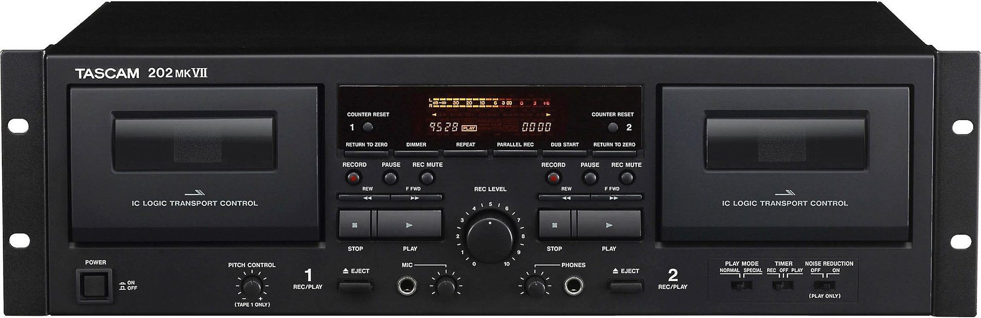 Tascam 202 MK VII Double Cassette Deck (with USB)