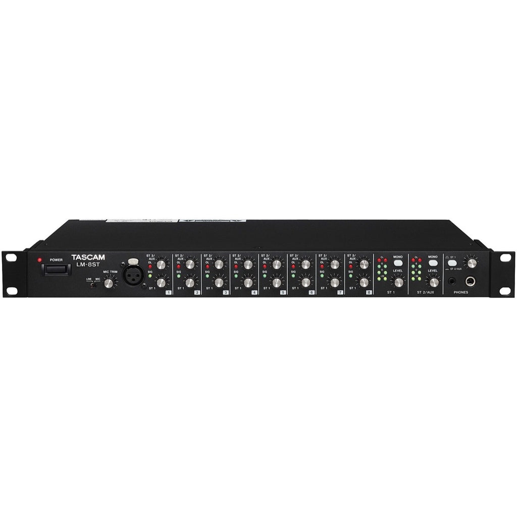 Tascam LM-8ST Rackmount Line Mixer, 8-Channel