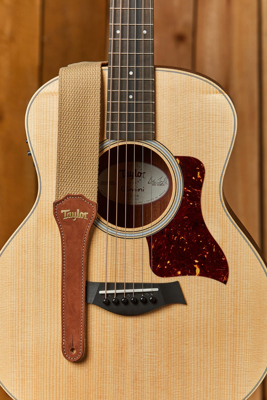 Taylor GS Mini Cotton Guitar Strap, Tan