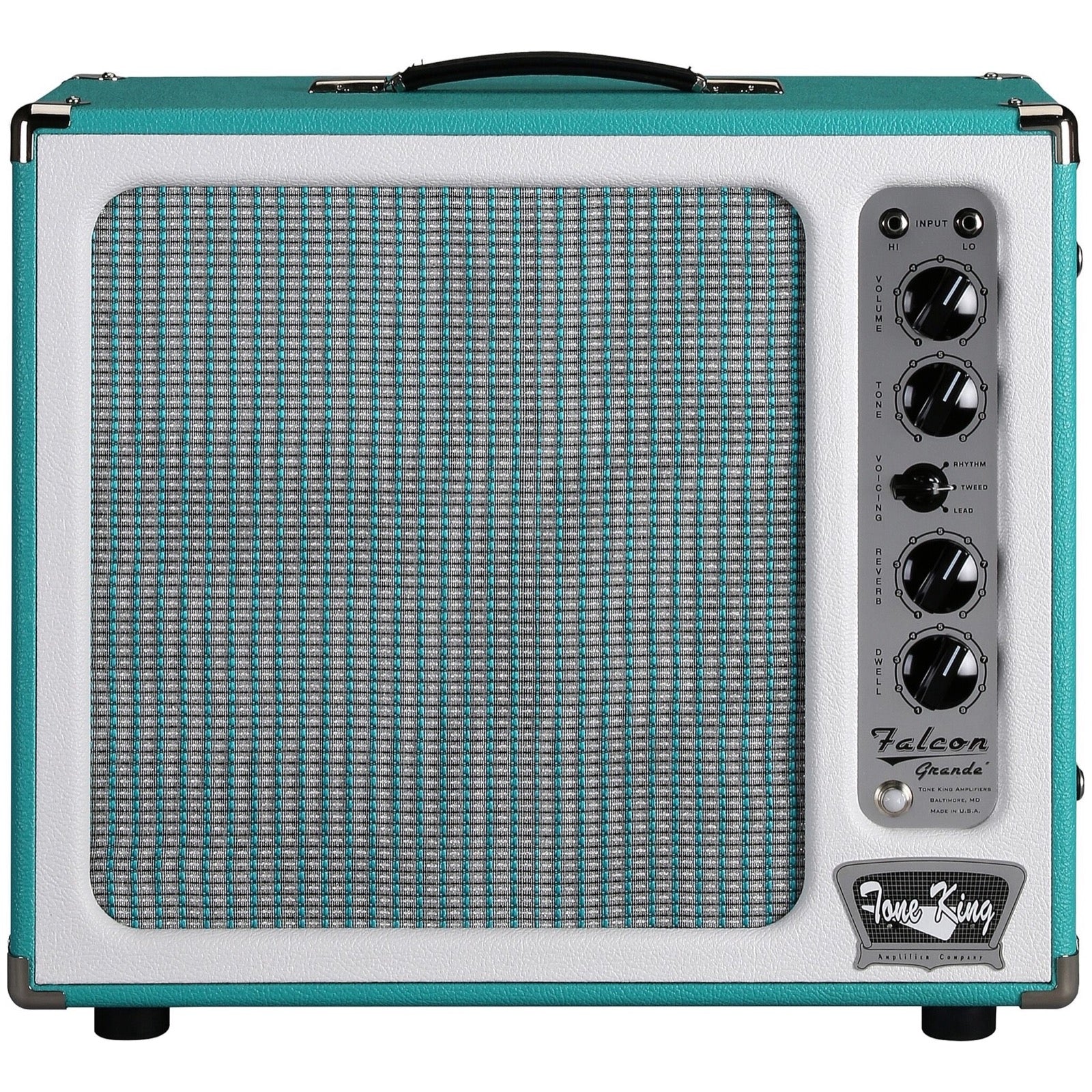 Tone King Falcon Grande Combo (20 watts, 1x12 Inch), Turquoise, 20 Watts