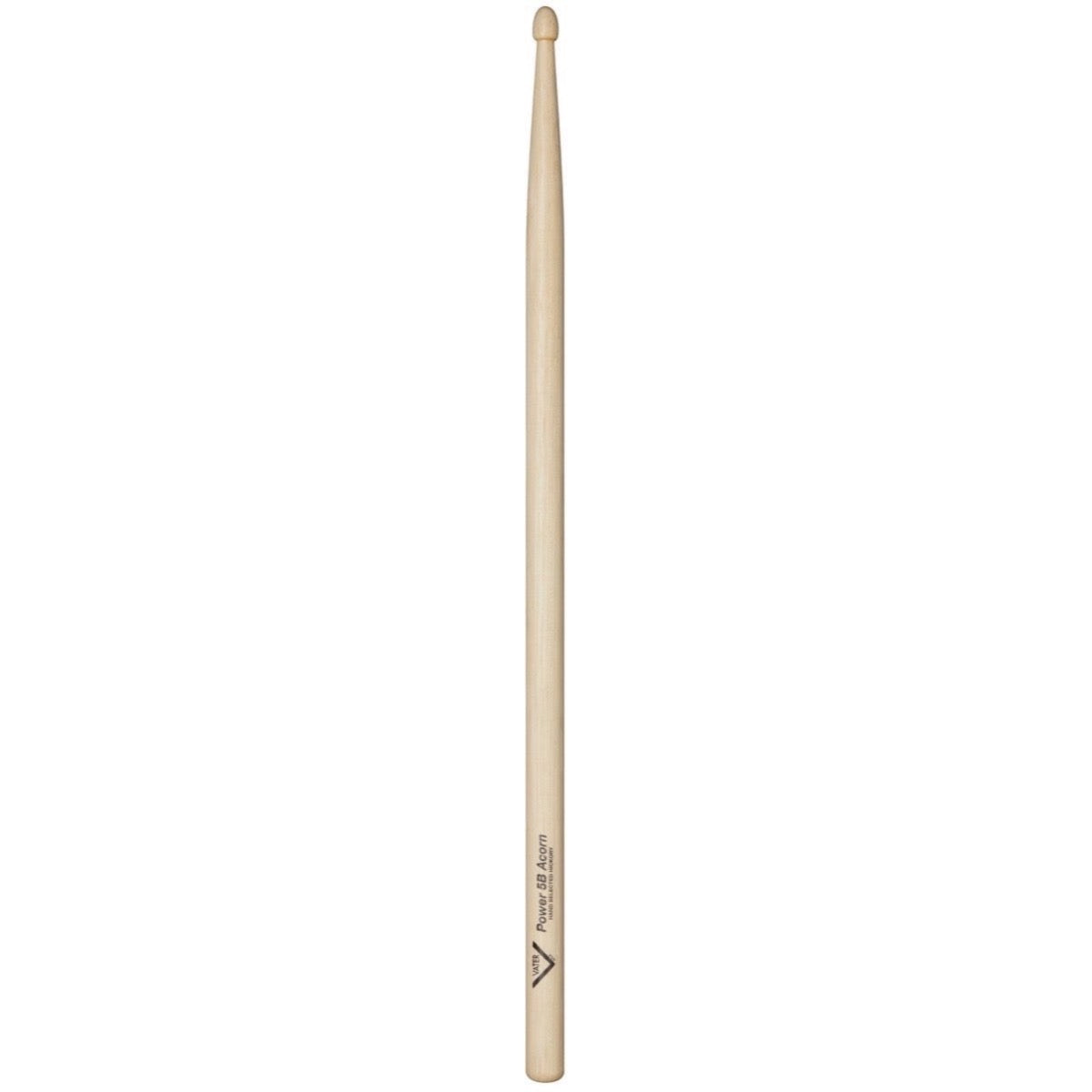 Vater Power Hickory Acorn Drumsticks, Wood Tip, Pair, 5B