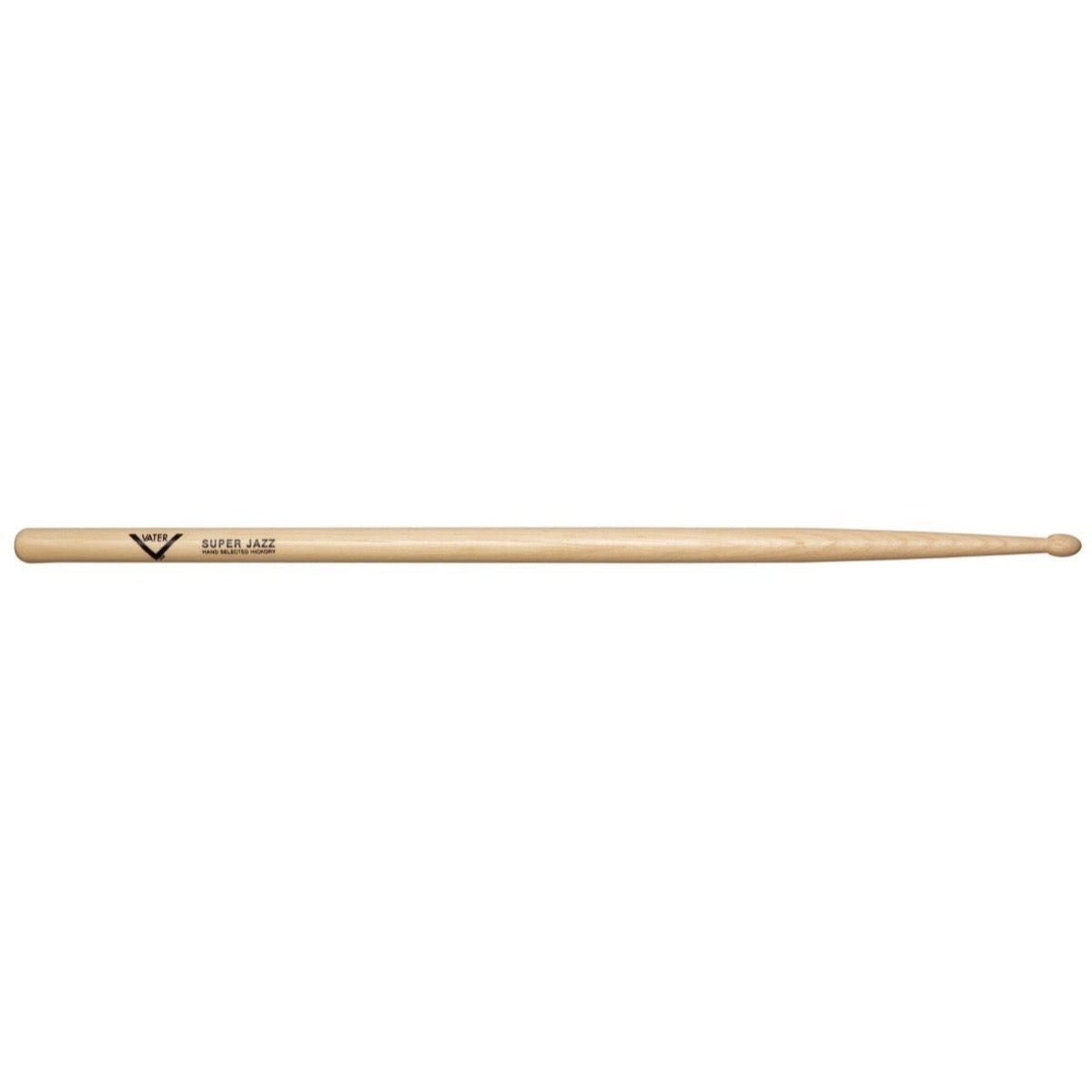 Vater Super Jazz Hickory Drumsticks (Pair), Wood Tip