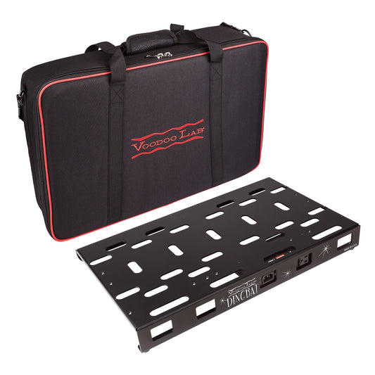 Voodoo Lab Dingbat Medium Pedalboard with Bag, with Pedal Power Plus 2 Power Supply