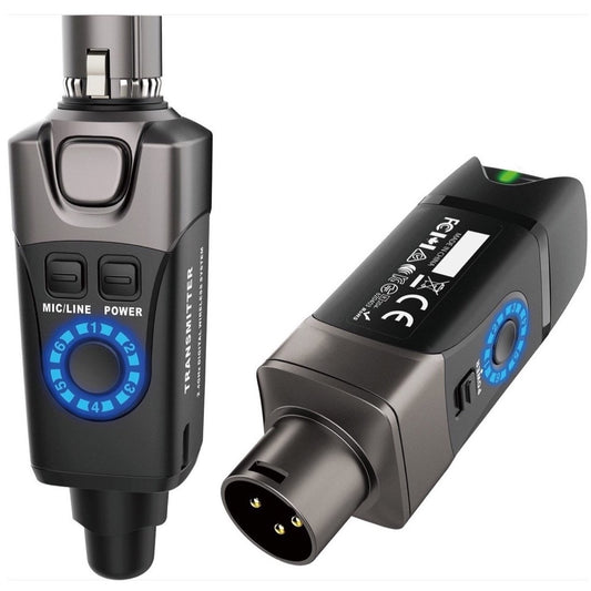 Xvive U3 Digital Plug-On Wireless System for XLR Dynamic Microphones, Black