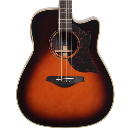 Yamaha A3R Acoustic-Electric Guitar (with Hard Bag), Tobacco Brown Sunburst