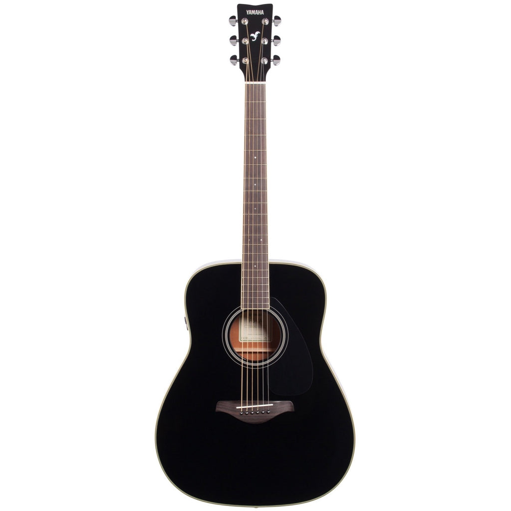 Yamaha FG-TA Dreadnought TransAcoustic Acoustic-Electric Guitar, Black