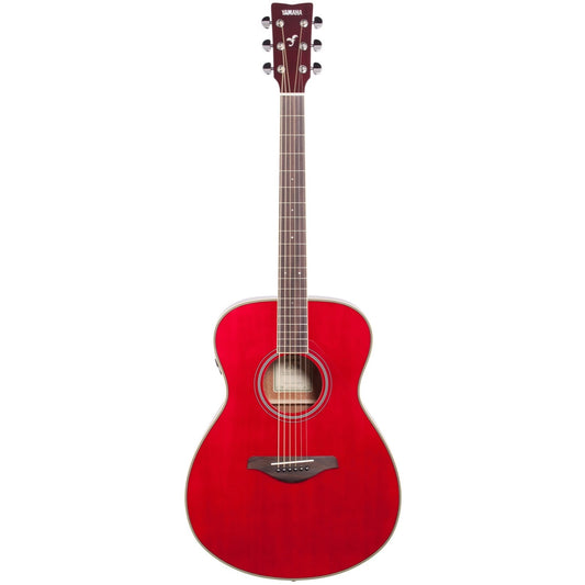 Yamaha FS-TA Concert TransAcoustic Acoustic-Electric Guitar, Ruby Red