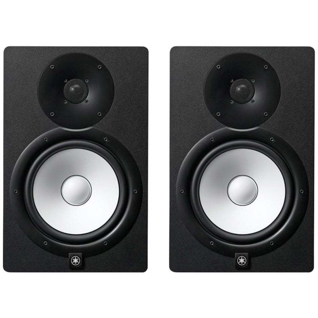 Yamaha HS8 Active Studio Monitor, Black, Pair, with Yamaha HS8S Powered Studio Subwoofer