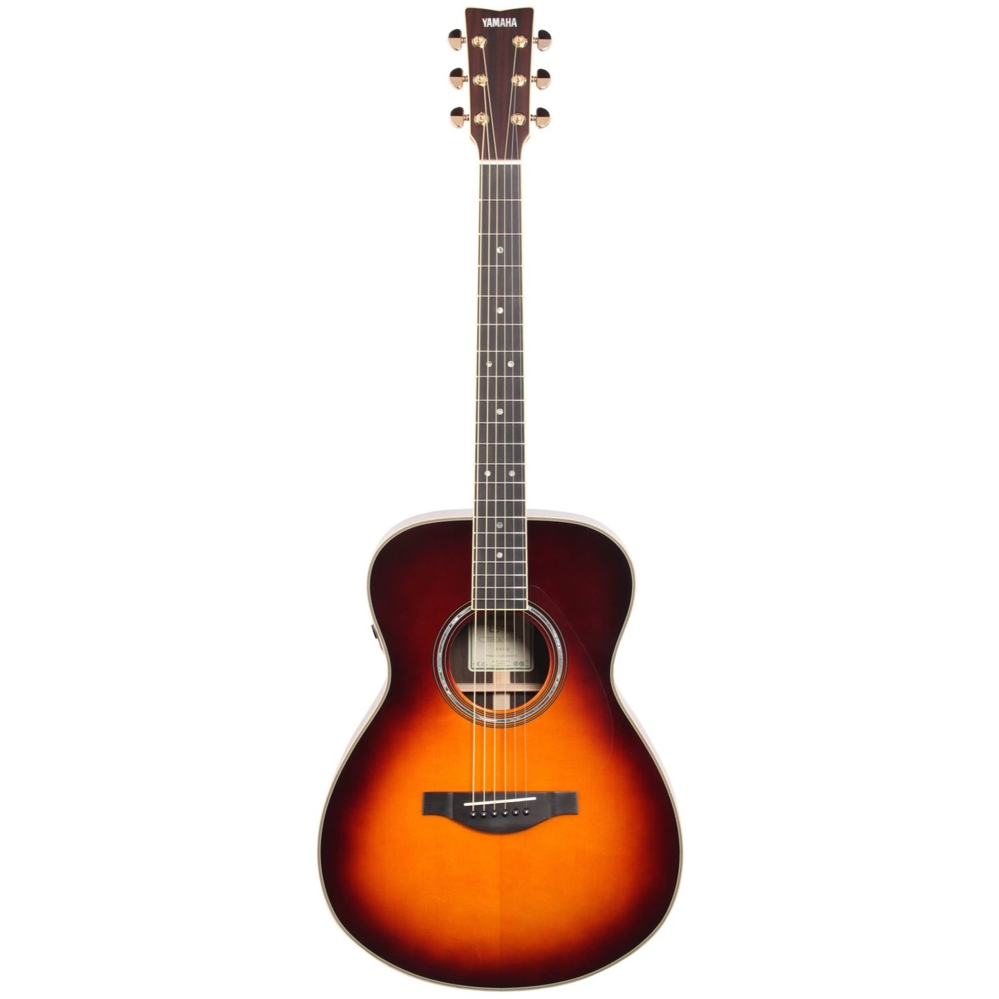 Yamaha LSTA TransAcoustic Acoustic-Electric Guitar (with Gig Bag), Brown Sunburst