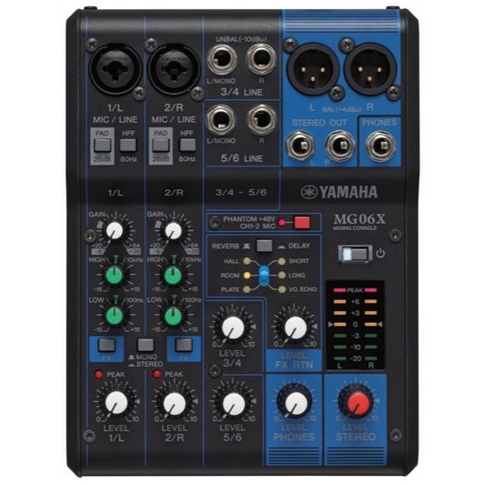 Yamaha MG06X Stereo Mixer with Effects