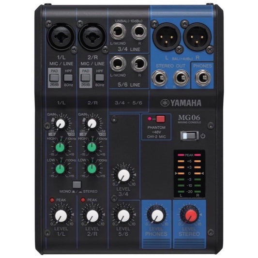 Yamaha MG06 Stereo Mixer