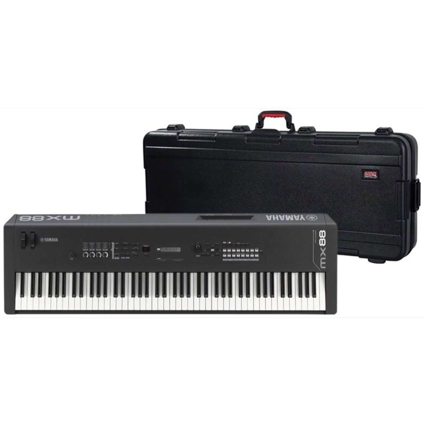 Yamaha MX88 Keyboard Synthesizer, 88-Key, Black, with Case