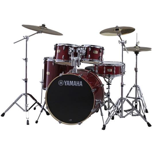 Yamaha SBP2F50 Stage Custom Drum Shell Kit, 5-Piece, Cranberry Red