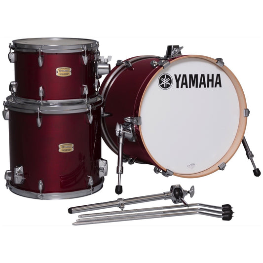 Yamaha SBP8F3 Stage Custom Bop Drum Shell Kit, 3-Piece, Cranberry Red