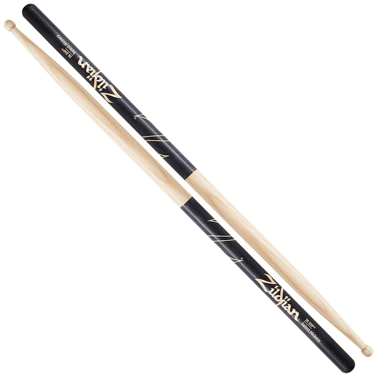 Zildjian 7A Black DIP Wood Tip Drumsticks