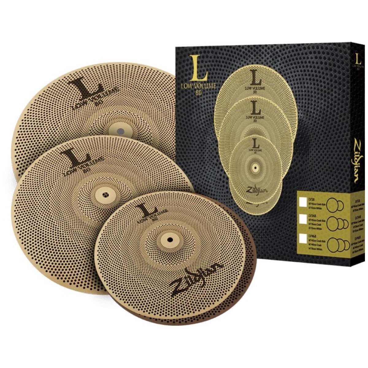 Zildjian L80 468 Low Volume Cymbal Pack