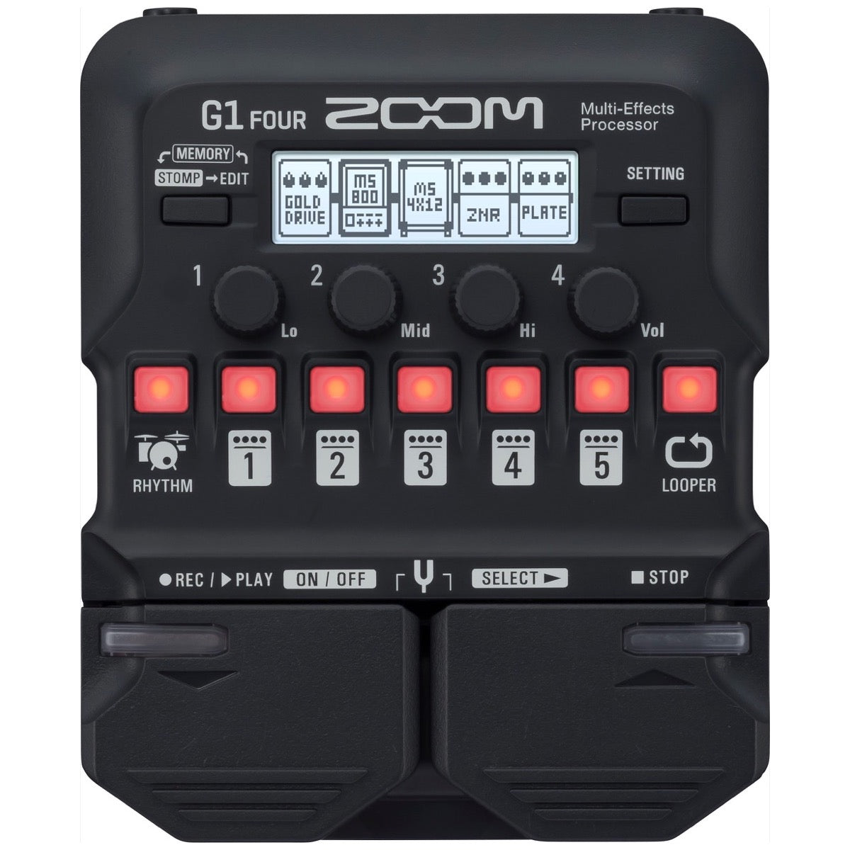 Zoom G1 FOUR Multi Effects Guitar Pedal