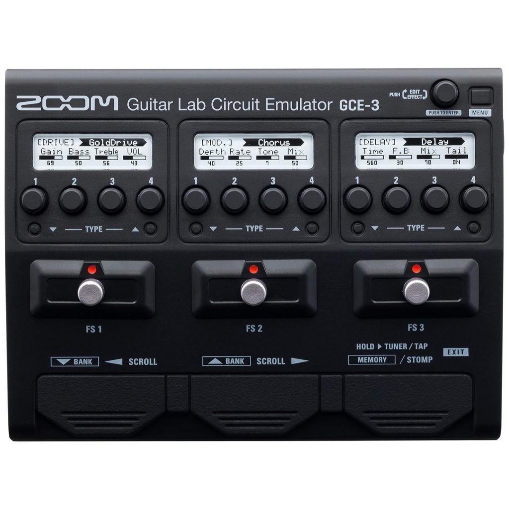 Zoom GCE-3 Guitar Lab Circuit Emulator Pedal USB Audio Interface