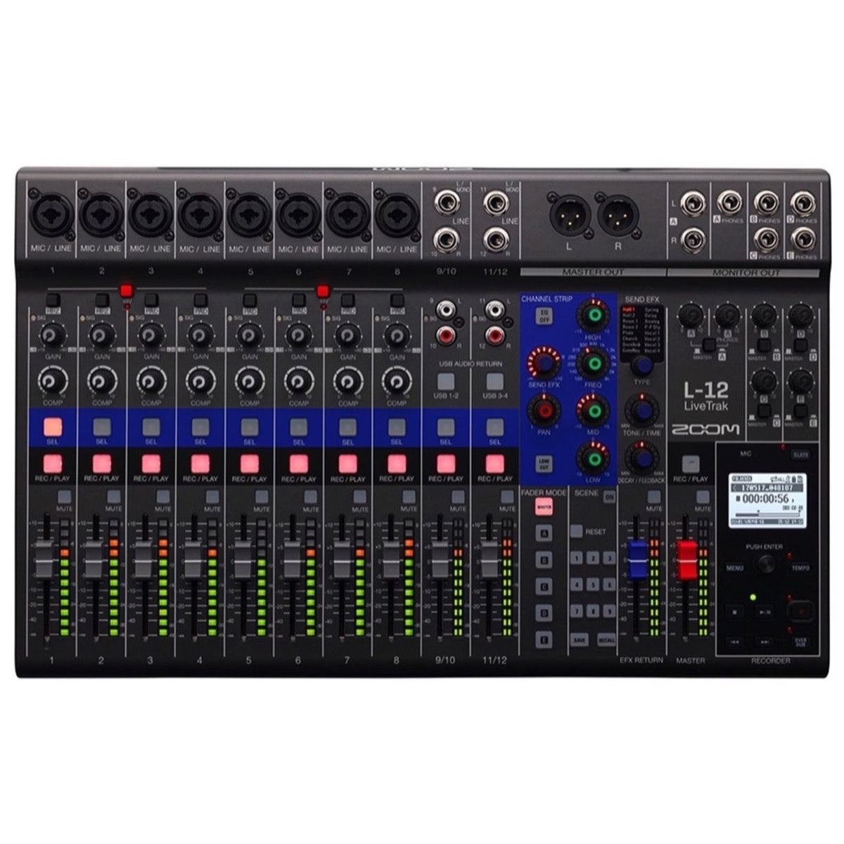 Zoom LiveTrak L-12 Digital Mixer, 12-Channel