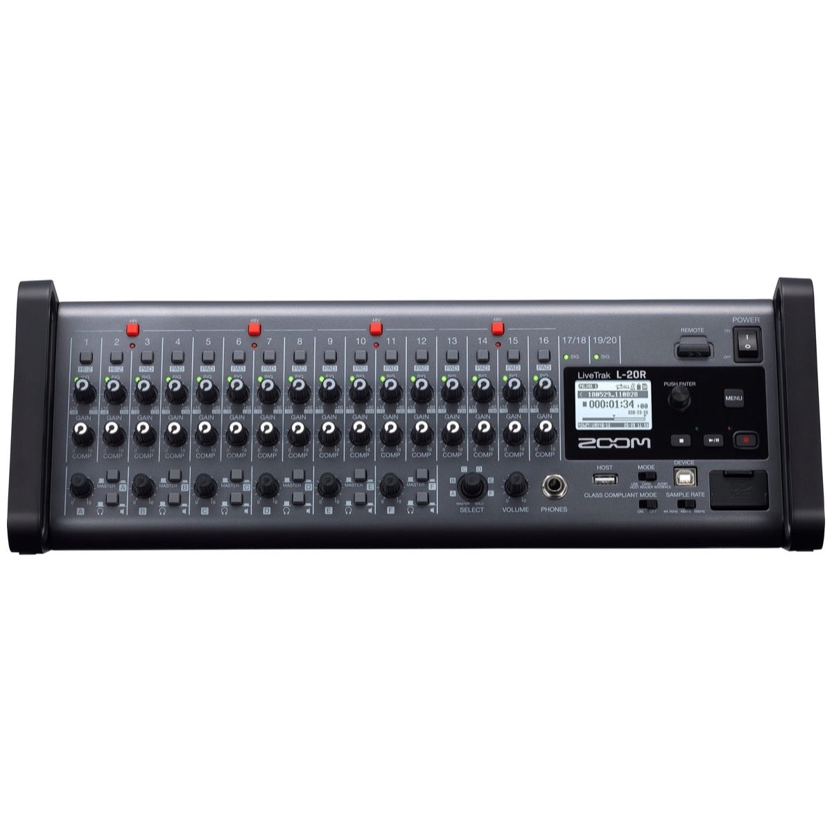 Zoom LiveTrak L-20R Portable Digital Mixer and Recorder
