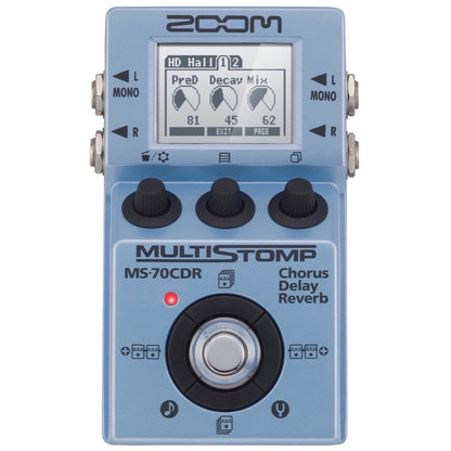 Zoom MS-70CDR MultiStomp Guitar Multi-Effects Pedal