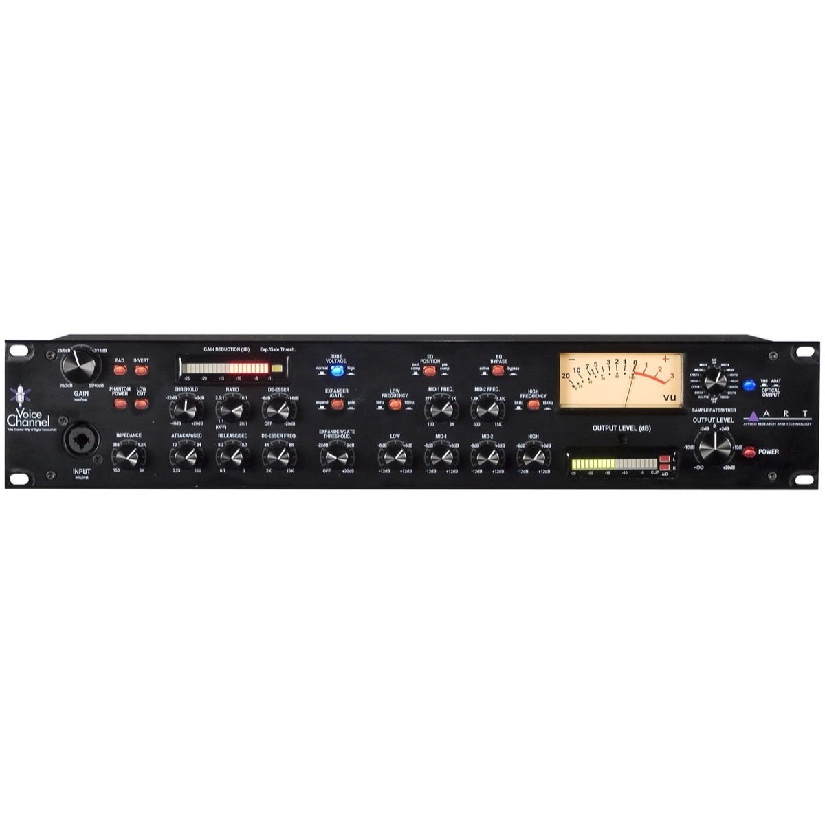 ART Voice Channel Tube Microphone Preamp System with Digital In/Out