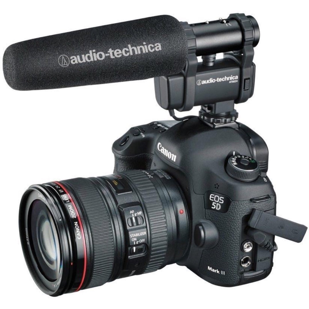 Audio-Technica AT8024 Mono/Stereo Camera Mount Microphone