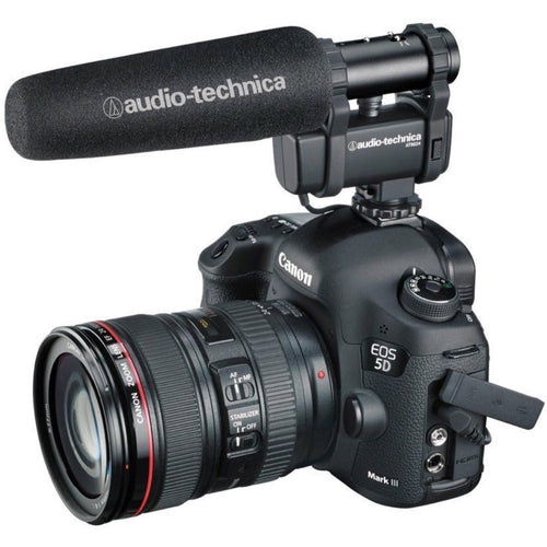 Audio-Technica AT8024 Mono/Stereo Camera Mount Microphone