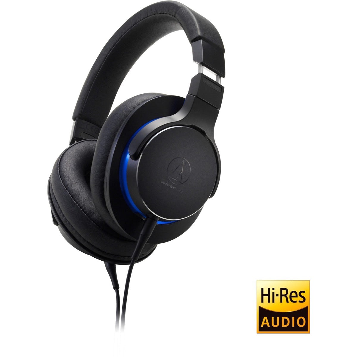 Audio-Technica ATH-MSR7b Over-Ear High-Resolution Headphones, Black