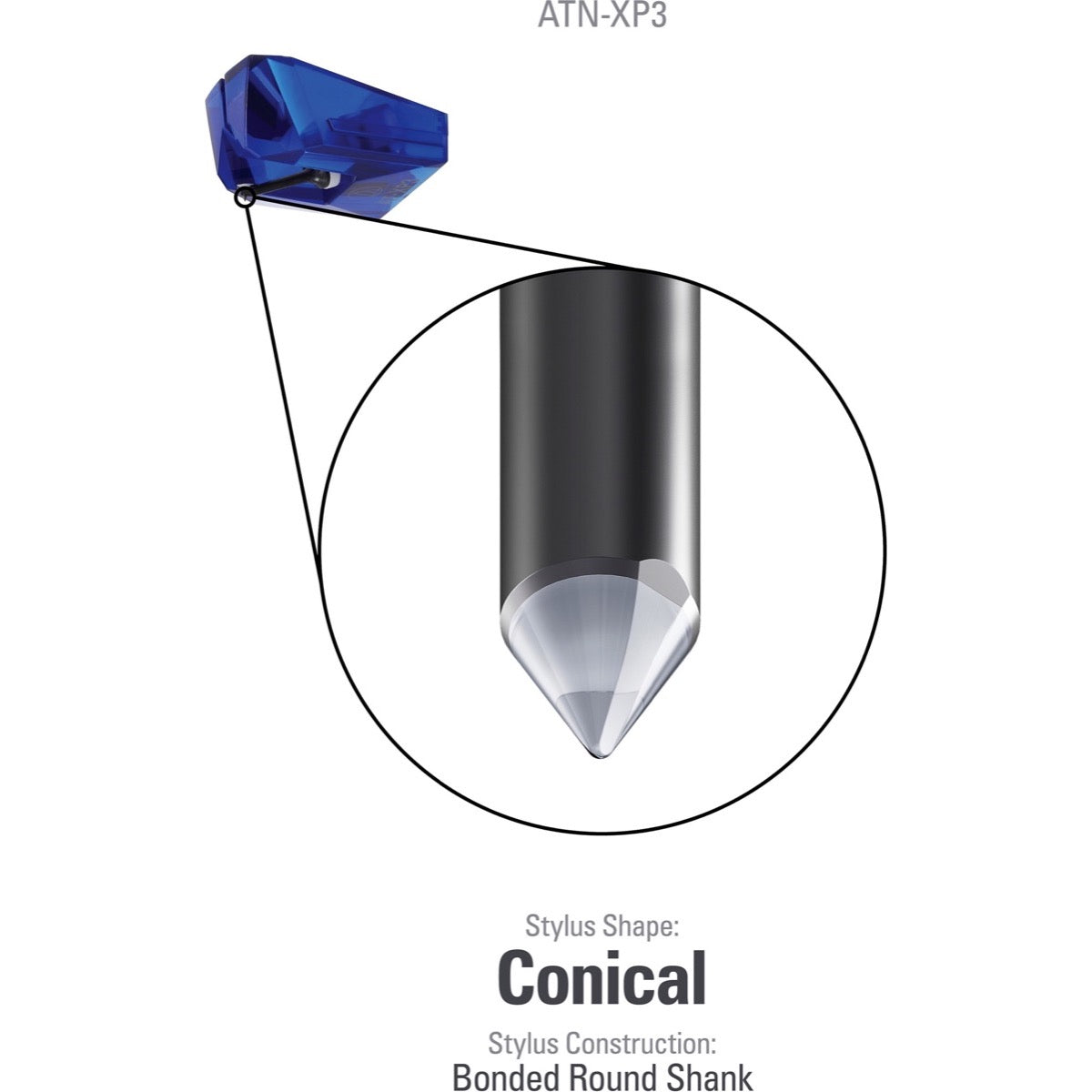 Audio-Technica ATN-XP3 Replacement Stylus