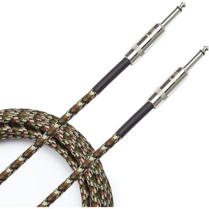 D'Addario Braided Instrument Cable, Camouflage, PW-BG-20CF, 20'