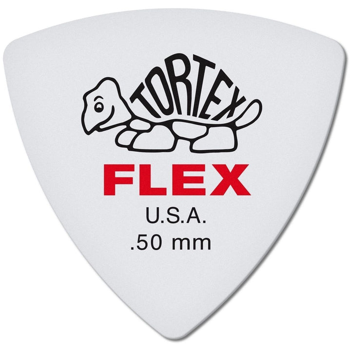 Dunlop 456 Tortex Flex Triangle Picks, 6-Pack, 0.50mm