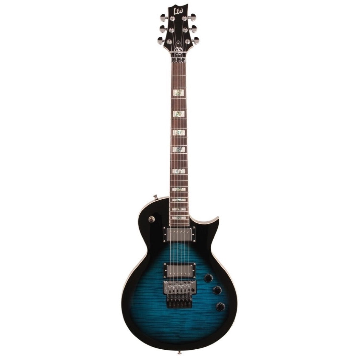 ESP LTD Alex Skolnick AS-1FR FM Electric Guitar , Black Aqua Sunburst