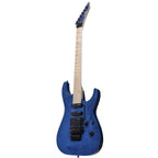 ESP LTD MH203QM Electric Guitar, See Thru Blue