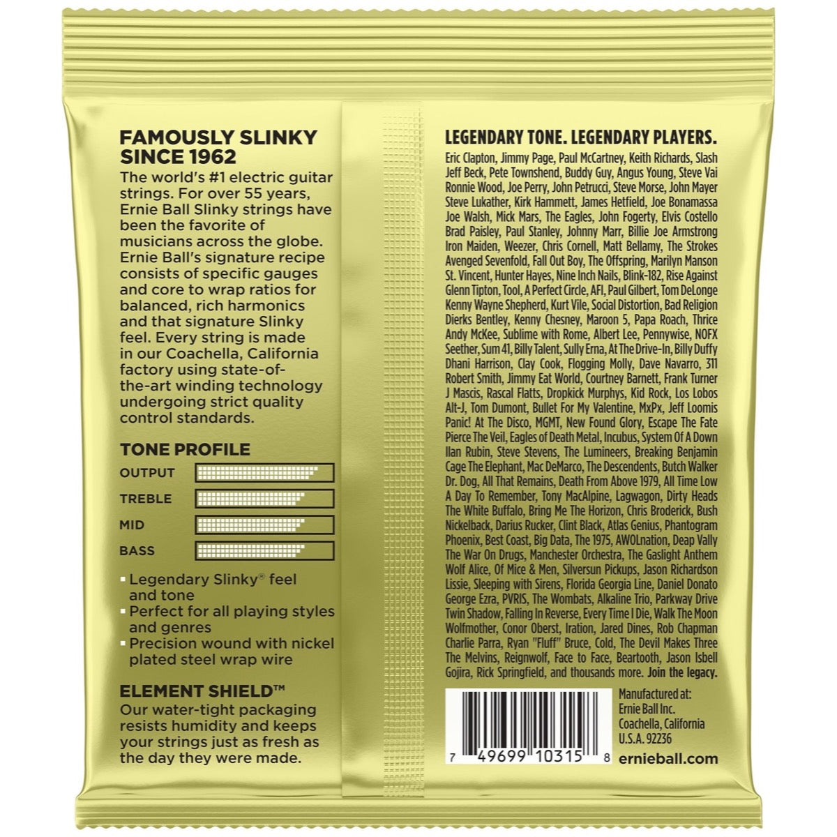Ernie Ball 2214 Mammoth Slinky Electric Guitar Strings