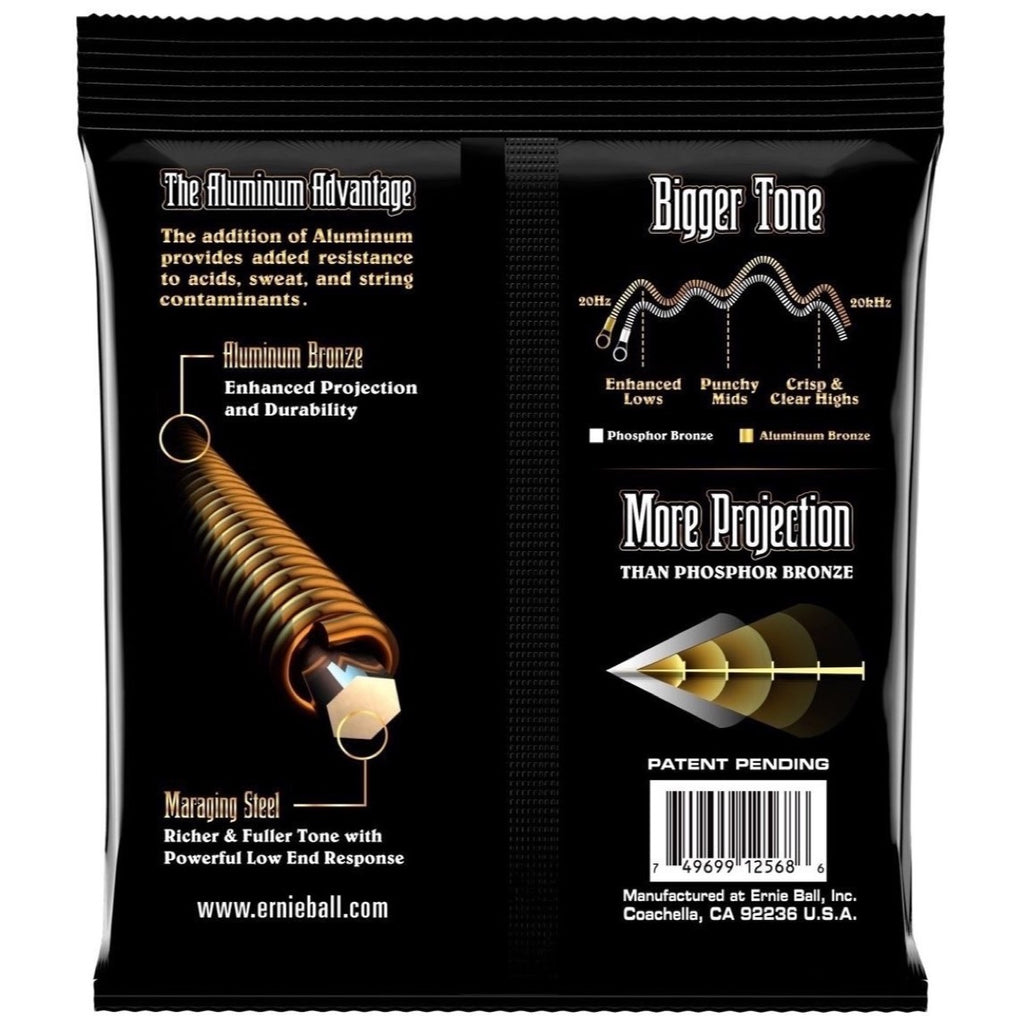 Ernie Ball Light Aluminum Bronze Acoustic Guitar Strings 11-52 Gauge