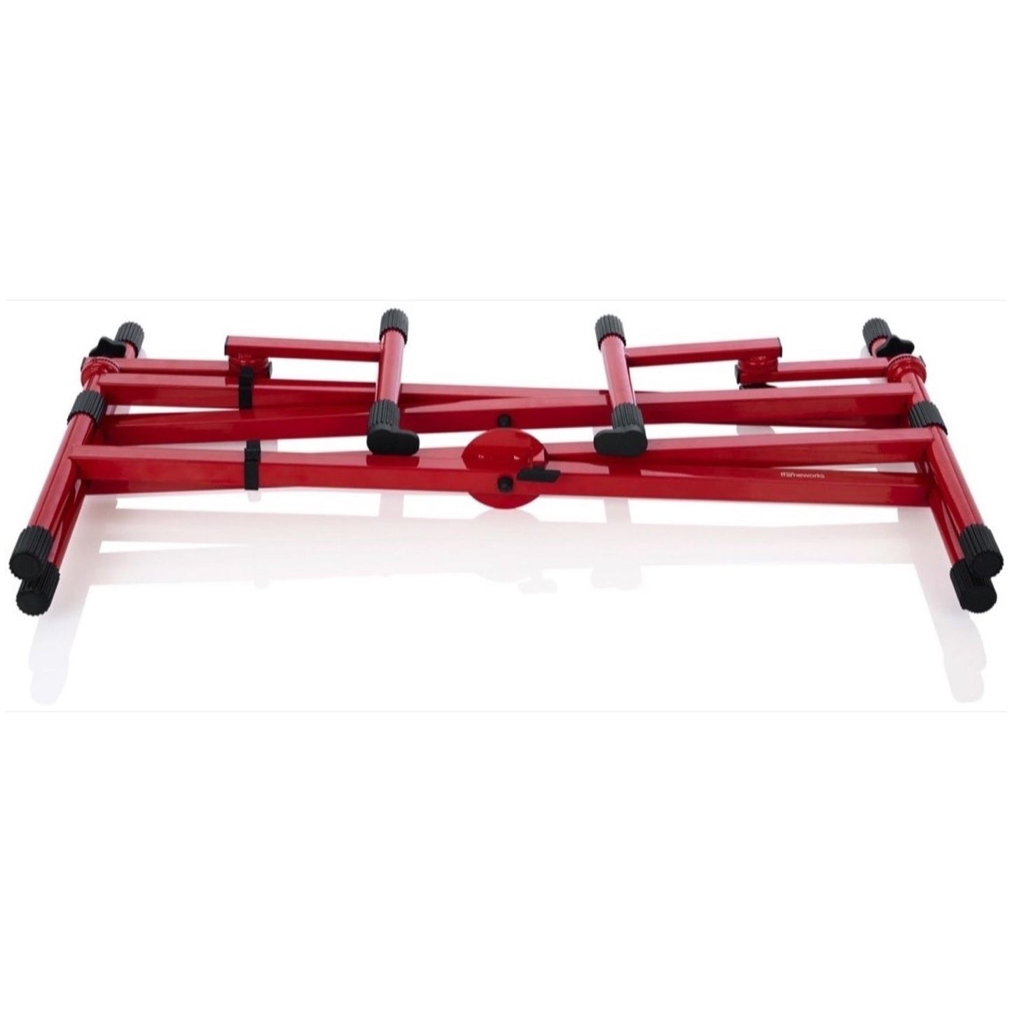 Gator Frameworks 2-Tier X-Style Keyboard Stand, Red