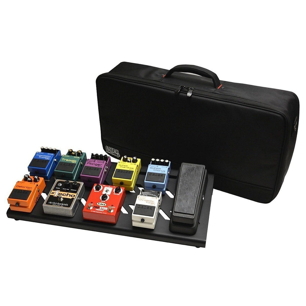 Gator GPB-BAK-1 Aluminum Guitar Pedalboard (with Carry Bag), Black