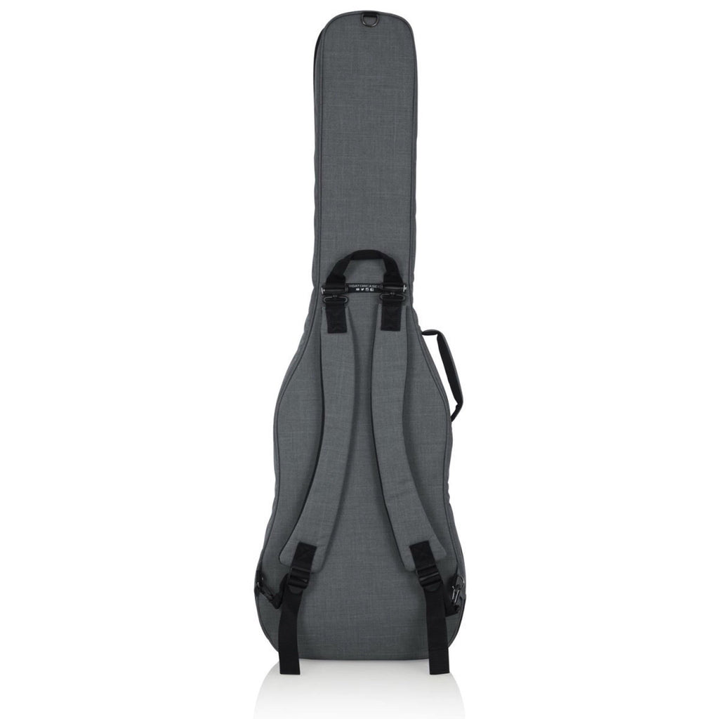 Gator Transit Series Electric Bass Guitar Gig Bag, Light Gray