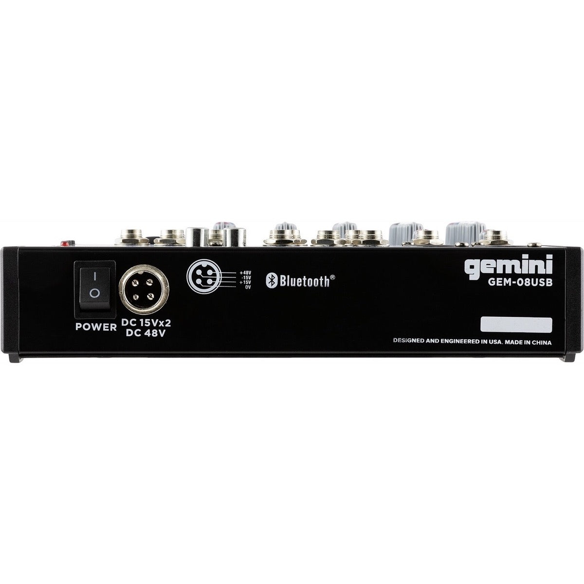 Gemini GEM-08USB Mixer with Bluetooth, GEM08USB